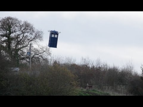 Doctor Who Fans Who Built Flying Tardis Watch It Crash