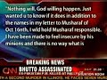 Bhutto blames Musharraf for assassination BEFORE IT HAPPENS! Bhutto blames Musharraf for assassination BEFORE IT HAPPENS!