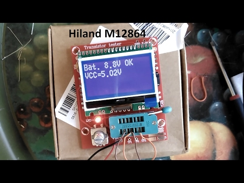 Kit Build: Hiland M12864 Transistor Tester from Banggood