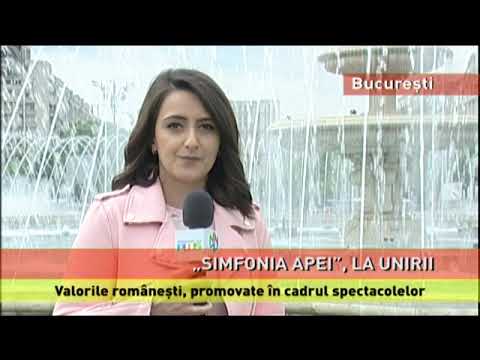 ”Simfonia Apei”, la fântânile de la Piața Unirii
