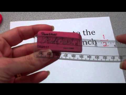 how to measure an inch without a ruler