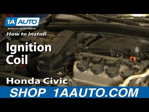 How to Install Replace Ignition Coil Honda Civic 01-05 1AAuto.com