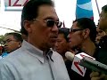 anwar ditemubual media tempatan dan asing tv3 astro cnasia