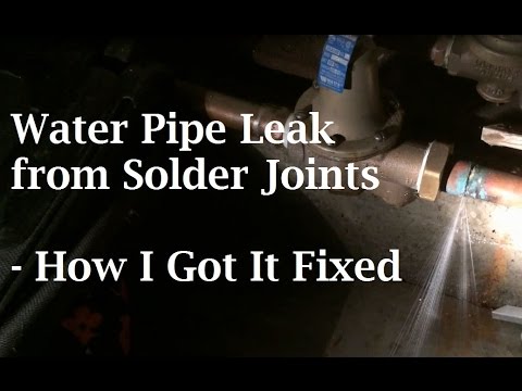 how to fix pipe leak on joint