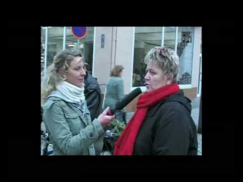 Umfrage in der Innenstadt von Greifswald
