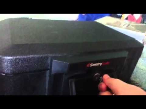 how to open sentry safe