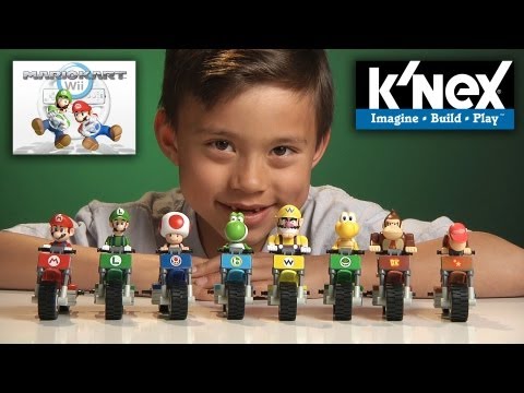 K'Nex WEEK Day #2 - MARIO KART Wii BIKE BUILDING SET