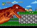 should you save your quarters on this game and play it at home or should you play it at the arcade? the choice is yours, but you will probably save your quarters either way since arcades are dying and nearly all good old arcade cabinets won't be found at the next intersection. now, caveman ninja, also known as joe & mac, was ported to many systems like the snes, the sega genesis/mega drive, the game boy, the pc, but here we compare the arcade to the snes version. we can see that the snes version is not a completely accurate reproduction of the original, but a kind of expansion, since it features longer stages, bonus stages and an overworld map. i can interpret this as a way to make this game more adapted to console gaming since playing at home without spending money each time you're game over gives you more time to play, while arcade games need to be quick for obvious reasons. the level design in the sega genesis/mega drive version is closer to the original, while lacking a little bit in sounds and graphics quality, just like the pc version. the 8-bit versions are really downgraded as can be expected. if you're searching for a more arcade-like experience of the game, take the sega genesis/mega drive version or the pc version although that might be complicated. if you want to play those longer stages, then go for the snes version. you might even want the arcade version if you're a purist. note: the sound is a little bit out of sync in the first part (arcade version  ... 