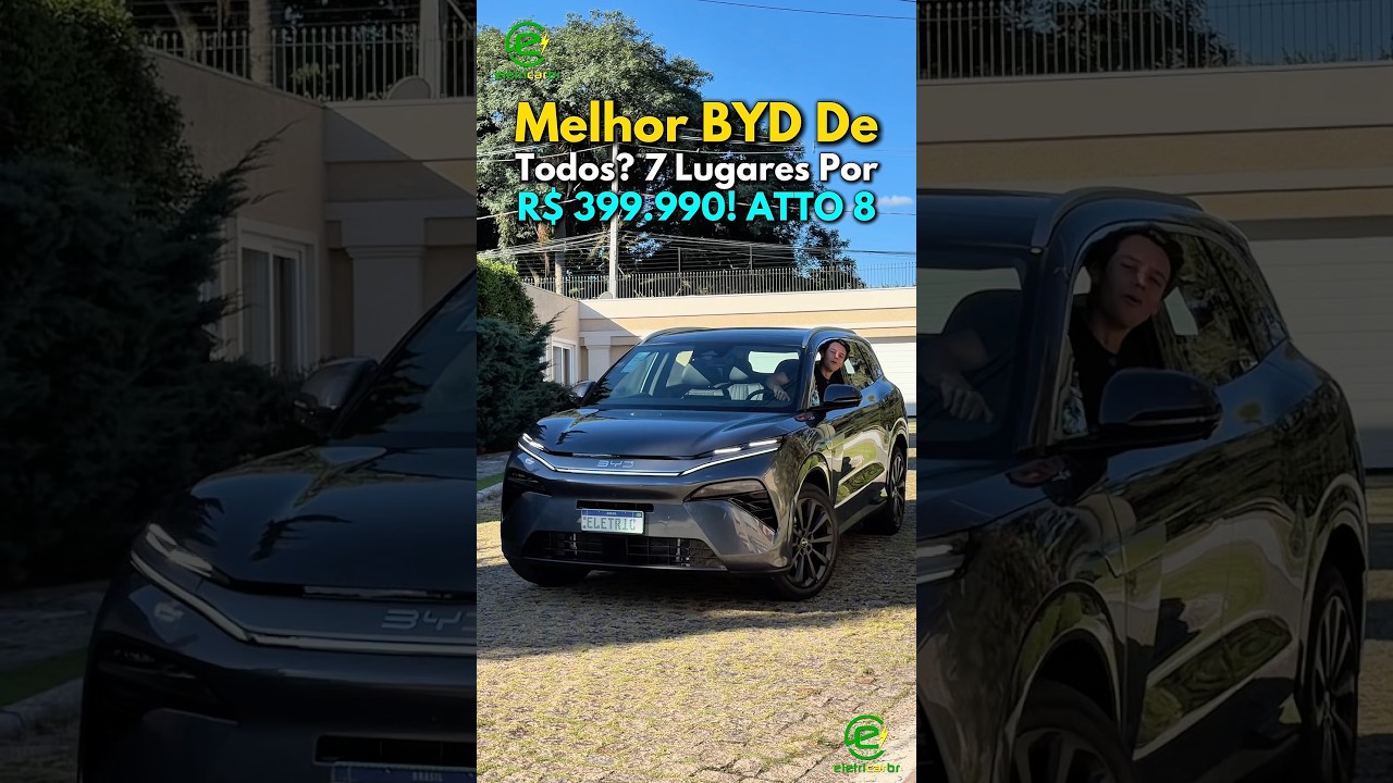 Melhor BYD de todos? Atto 8 é o Tan Híbrido e de 7 Lugares