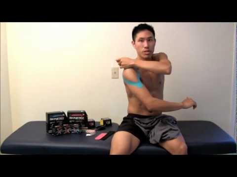 how to apply kinesio tape to a shoulder