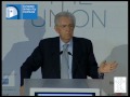 Mario Monti, Prime Minister of Italy, welcomes the audience of the State of the Union 2012 and delivers his keynote speech