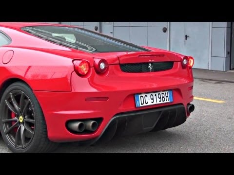 Ferrari F430 with Straight Pipes Exhaust INSANE SOUND!!