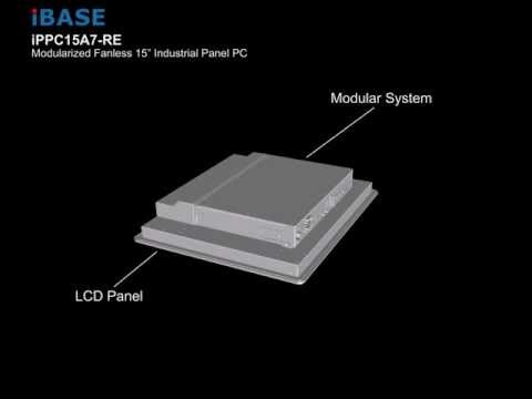 IBASE Modularized Fanless 15" Industrial Panel PC image