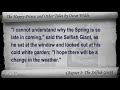 Chapter 03 - The Happy Prince and Other Tales by Oscar Wilde