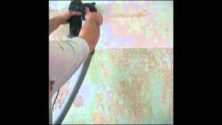 Зачистной фрезер  Очистка стен от краски и шпатлевки