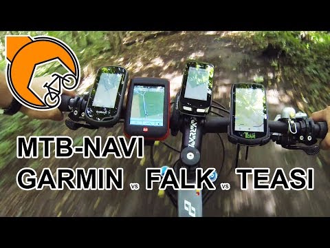 MTB-Navi: Garmin Oregon 600, Edge 1000, Falk Ibex 32 oder Teasi One