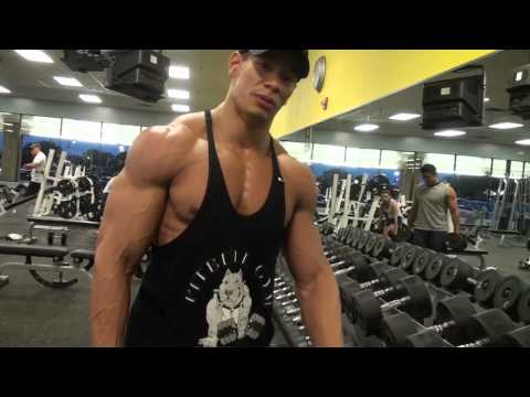 shoulder work out - Charles Fuller walks us through one of his shoulder and trap workouts. This workout was approx. 2 weeks before a competition. Charles still decides to lift h...
