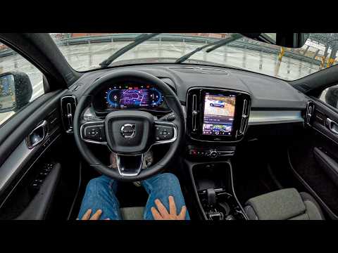 new volvo xc40 2025 20 b3 163 hp  pov test drive 2260 joe black