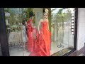 Models in a bridal dress display window in Xian Models in a bridal dress display window in Xian