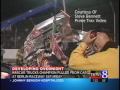 Johnny Benson crashes vehicle at Berlin Raceway