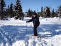 Skihopp p� flatmark (Ski jumping on flat ground)