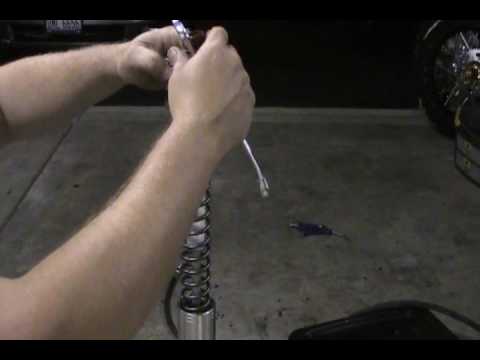 how to bleed front forks