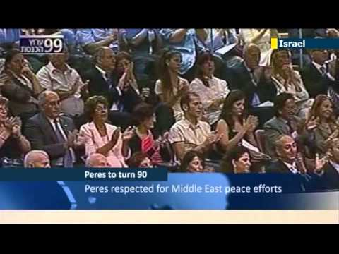 Israeli President Shimon Peres celebrates 90th birthday