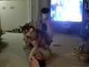 yokie &amp; mom go crazy @ night !!!