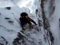 Winter climbng on Fluted Buttress Direct 31st March 2008