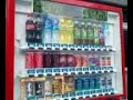 “Who ordered that?” vending machine with news bulletin in Tokyo residential area, Japan