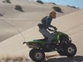 kfx 700 quad at the dunes