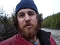 waiting for log trucks to pass