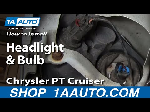 How To Install Replace Change Headlight and Bulb Chrysler PT Cruiser 01-05 1AAuto.com