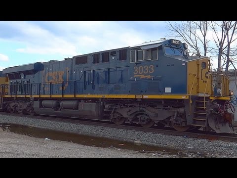 ES44AC - CSX K train crossing Annapolis Road in Baltimore City.