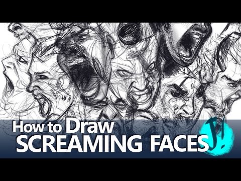video-linktoworks-HOW TO DRAW SCREAMING FACES - TUTORIAL - YouTube