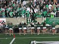 Marshall University Cheerleaders Face the Student Section