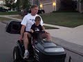 Brooks Driving the Tractor!