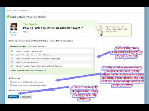 how to ask on yahoo