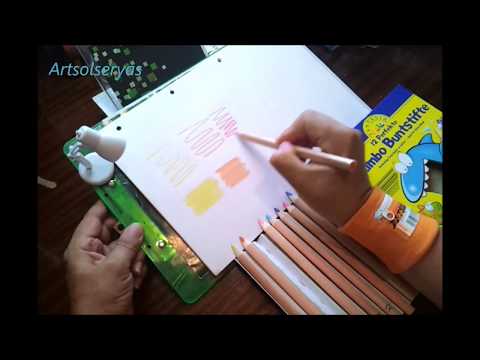 Test Jumbo Buntstifte Leicht zu halten Superstarke Mine Brillante Farben, Prueba de Jumbo Crayons