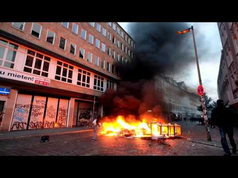 G20-Gipfel in Hamburg - Wieder Ausschreitungen auf St.Pauli und in der Schanze