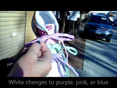 how to dye shoelaces