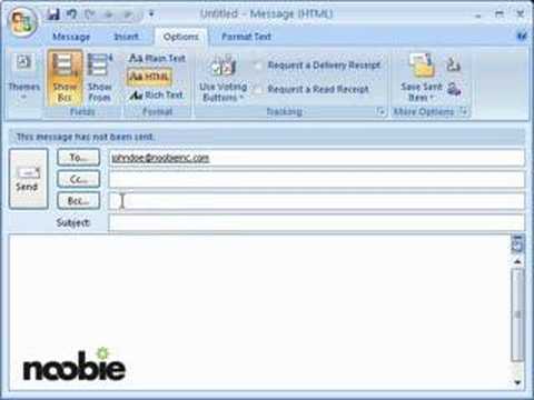 how to remove bcc from outlook 2013
