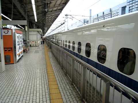 東海道新幹線のぞみ８６号　n700系　in京都駅　2007　6/9(月)