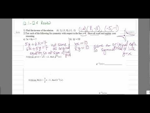 how to test for x and y symmetry