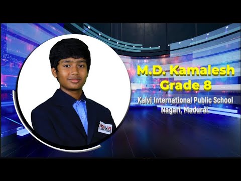 Kalvi Talks | S4 | M.D. Kamalesh - Grade 8 | My Passion for Volleyball and Indian Volleyball Heroes