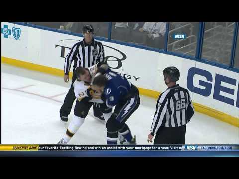 Shawn Thornton fights Keith Aulie w/SlowMo 3/8/14