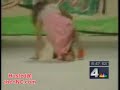 News reader cannot stop laughing at model falling over! News reader cannot stop laughing at model falling over!
