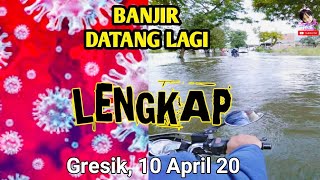 Corona virus and flood disaster in Gresik Indonesia