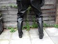Belstaff pvc bikers suit and Dunlop Warwick,s Belstaff pvc bikers suit and Dunlop Warwick,s