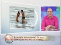 Banhista ousada toma banho de mar  sem roupa no Rio de Janeiro 15.10.2012